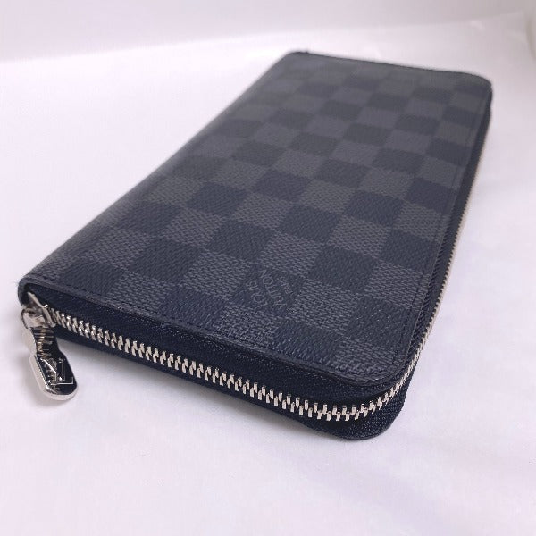 Louis Vuitton LOUIS VUITTON Long Wallet
 Damier Graphite Zippy Organizer NM Damier Graphite Canvas N60111 Graphite LV
 [SS]
 【second hand】 