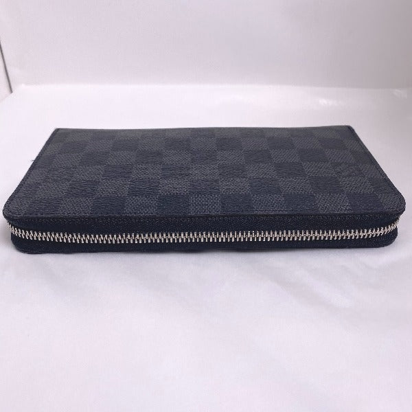 Louis Vuitton LOUIS VUITTON Long Wallet
 Damier Graphite Zippy Organizer NM Damier Graphite Canvas N60111 Graphite LV
 [SS]
 【second hand】 