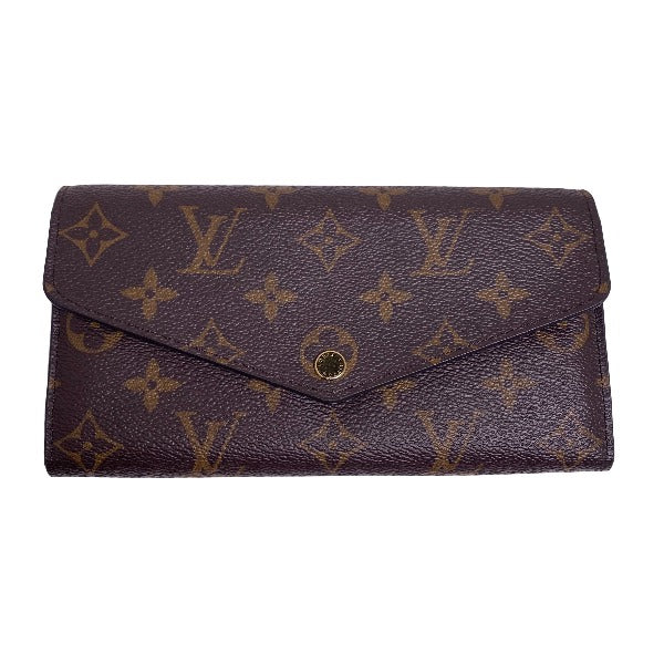 Louis Vuitton LOUIS VUITTON Long Wallet
 Monogram Portefeuille Sarah Monogram Canvas M60531 Brown LV
 [SS]
 【second hand】 