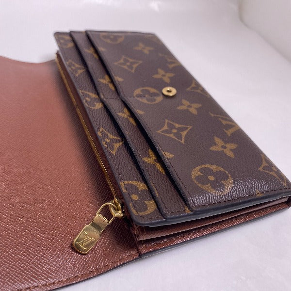 Louis Vuitton LOUIS VUITTON Long Wallet
 Monogram Portefeuille Sarah Monogram Canvas M60531 Brown LV
 [SS]
 【second hand】 