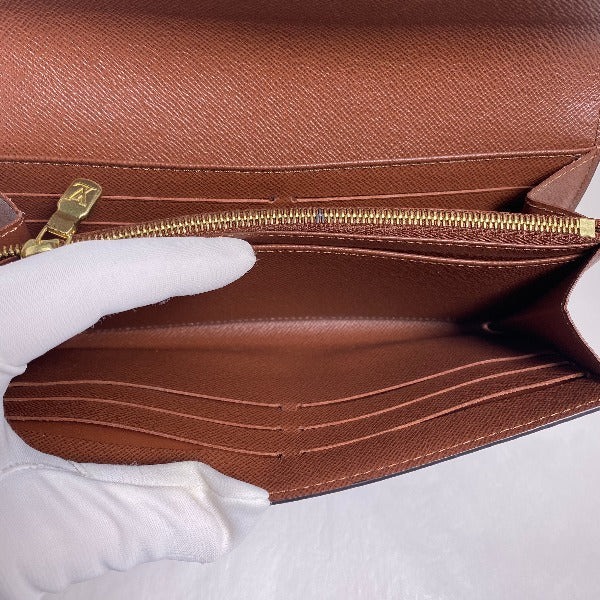 Louis Vuitton LOUIS VUITTON Long Wallet
 Monogram Portefeuille Sarah Monogram Canvas M60531 Brown LV
 [SS]
 【second hand】 