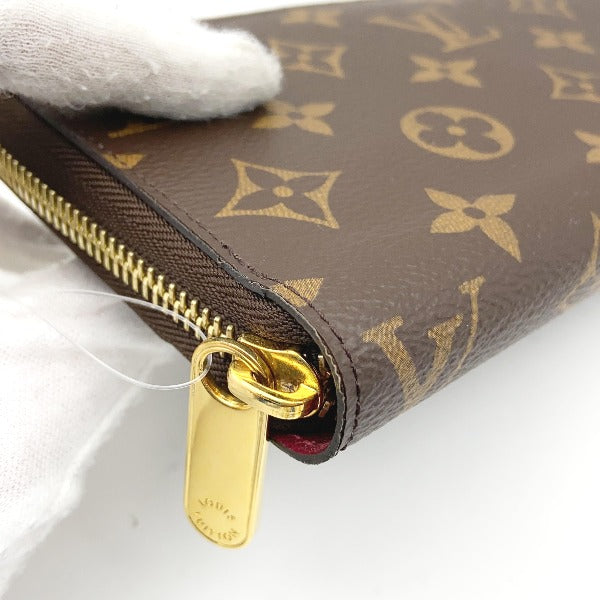 Louis Vuitton LOUIS VUITTON Long Wallet
 Round zipper Monogram Zippy Wallet Monogram Canvas M41895 Fuchsia LV
 [SS]
 【second hand】