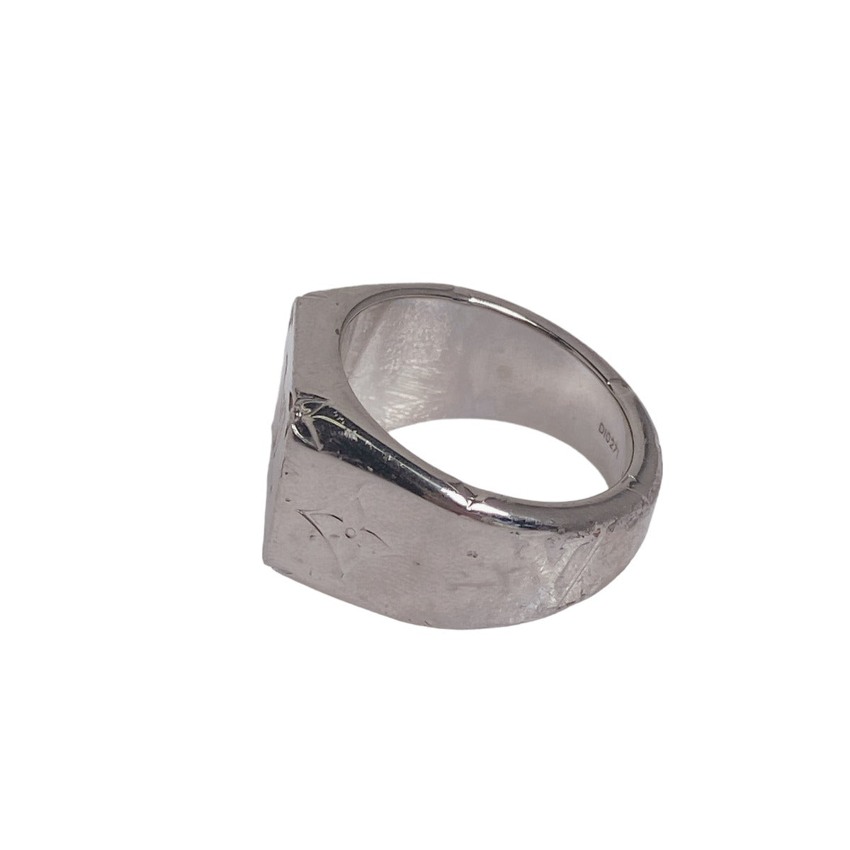 LOUIS VUITTON Rings
 Monogram Signet Ring M62487 Silver LV
 [SS]
 【second hand】 