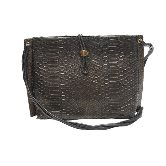 Python Shoulder Bag
 Brown Gold [SS]
 
【second hand】 