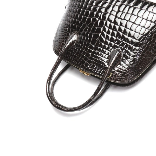 Crocodile handbag
 Shining Croc Porosus 2WAY HO6123 Dark Wine Red [SS] 