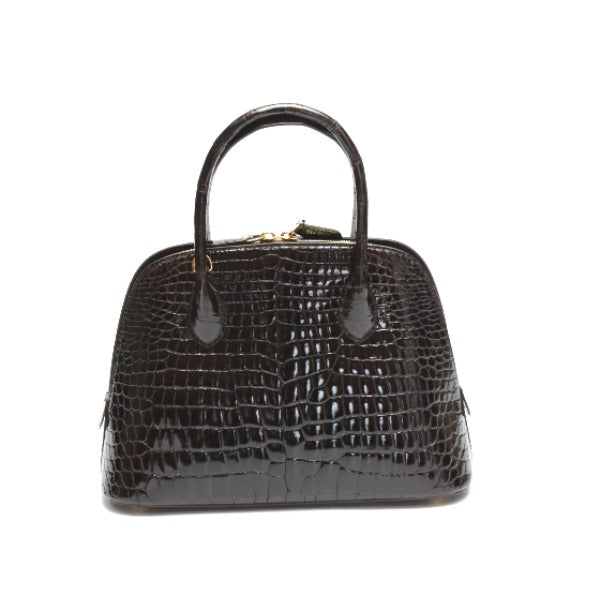 Crocodile handbag
 Shining Croc Porosus 2WAY HO6123 Dark Wine Red [SS] 