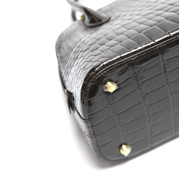 Crocodile handbag
 Shining Croc Porosus 2WAY HO6123 Dark Wine Red [SS] 