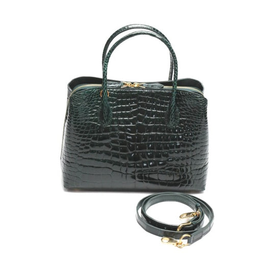 Crocodile handbag
 Shining Croc Porosus Cyprus 2WAY HO5967 Green [SS] 