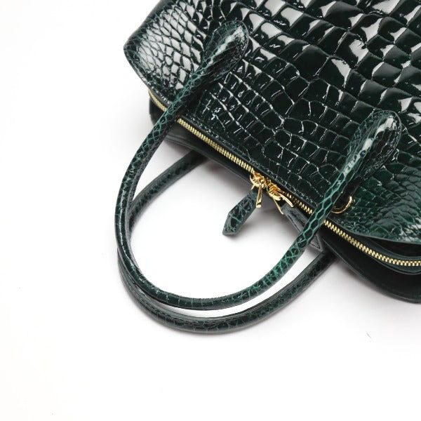 Crocodile handbag
 Shining Croc Porosus Cyprus 2WAY HO5967 Green [SS] 