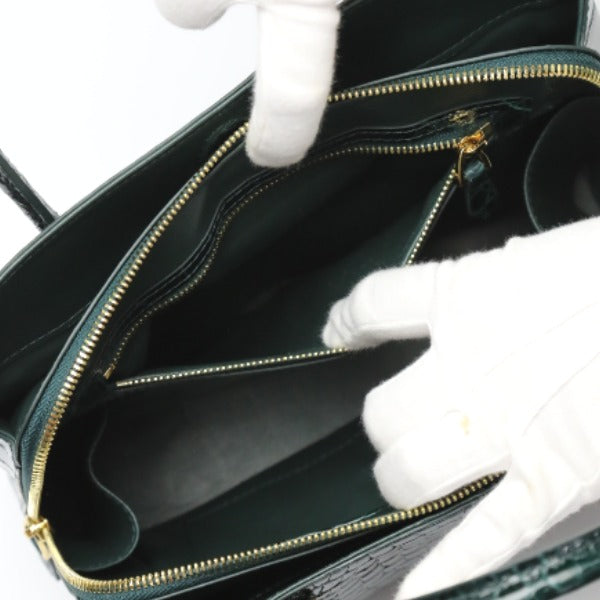 Crocodile handbag
 Shining Croc Porosus Cyprus 2WAY HO5967 Green [SS] 