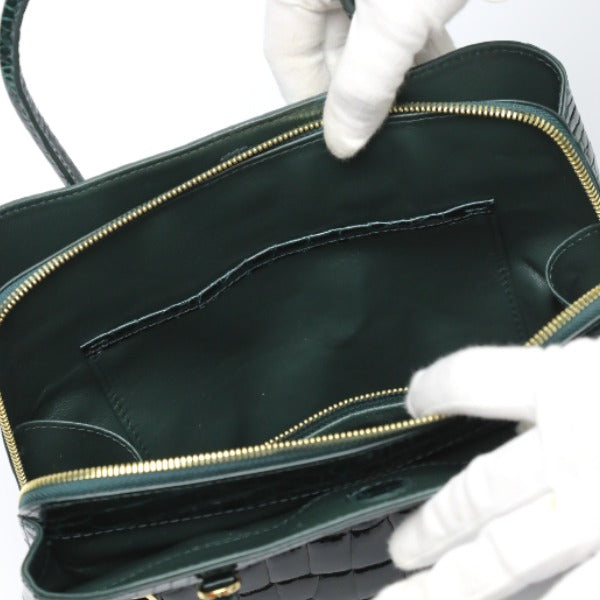 Crocodile handbag
 Shining Croc Porosus Cyprus 2WAY HO5967 Green [SS] 