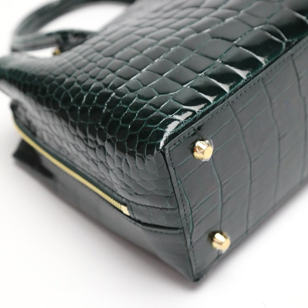 Crocodile handbag
 Shining Croc Porosus Cyprus 2WAY HO5967 Green [SS] 