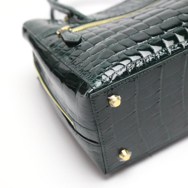 Crocodile handbag
 Shining Croc Porosus Cyprus 2WAY HO5967 Green [SS] 