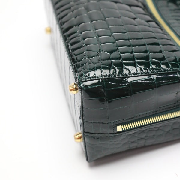 Crocodile handbag
 Shining Croc Porosus Cyprus 2WAY HO5967 Green [SS] 