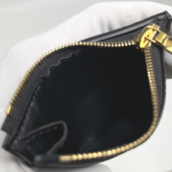 Louis Vuitton LOUIS VUITTON Tri-fold wallet
 Coin purse with card case Monogram Empreinte Portefeuille Zoe Monogram Empreinte M62935 Noir LV
 [SS]
 【second hand】 