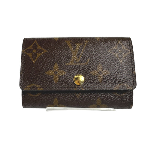 ルイヴィトン LOUIS VUITTON キーケース
 6本用キーケース モノグラム ミュルティクレ6 モノグラムキャンバス M62630 ブラウン LV
 【SS】
 【中古】