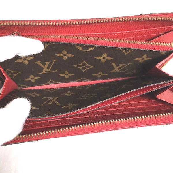 Louis Vuitton LOUIS VUITTON Long Wallet
 Zippy Wallet Monogram Retiro Monogram Canvas M61854 Cerise LV
 [SS]
 【second hand】 