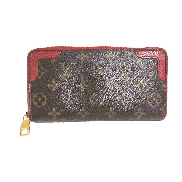 Louis Vuitton LOUIS VUITTON Long Wallet
 Zippy Wallet Monogram Retiro Monogram Canvas M61854 Cerise LV
 [SS]
 【second hand】 