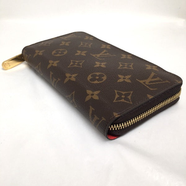 Louis Vuitton LOUIS VUITTON Long Wallet
 Round zipper Monogram Zippy Wallet Monogram Canvas M41896 Coquelicot LV
 [SS]
 【second hand】 