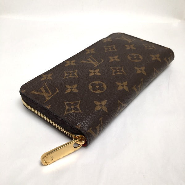 Louis Vuitton LOUIS VUITTON Long Wallet
 Round zipper Monogram Zippy Wallet Monogram Canvas M41896 Coquelicot LV
 [SS]
 【second hand】 