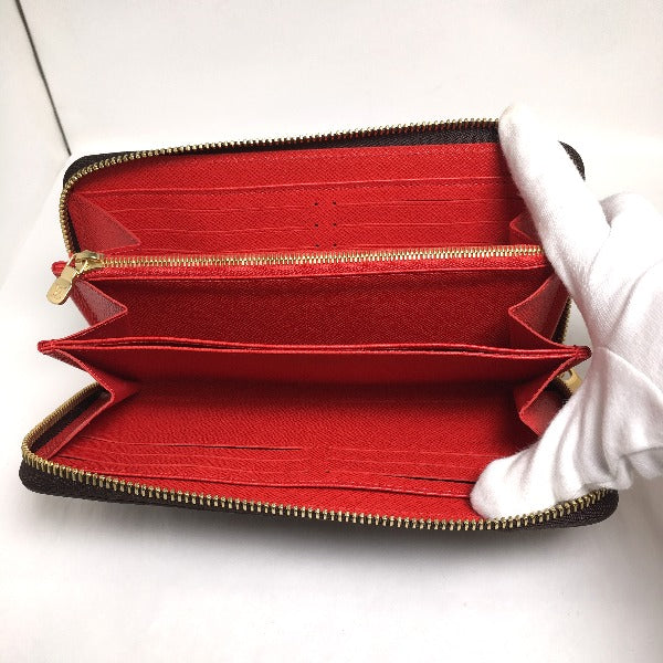 Louis Vuitton LOUIS VUITTON Long Wallet
 Round zipper Monogram Zippy Wallet Monogram Canvas M41896 Coquelicot LV
 [SS]
 【second hand】 