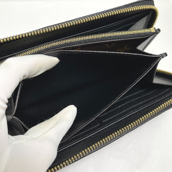 Louis Vuitton LOUIS VUITTON Long Wallet
 
Round Zipper Monogram Zippy Wallet Monogram Canvas M61855 Noir LV
 [SS]
 【second hand】 