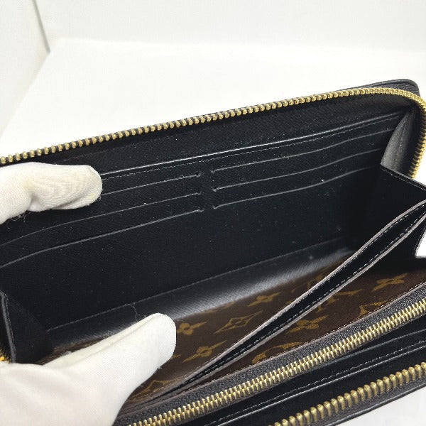 Louis Vuitton LOUIS VUITTON Long Wallet
 
Round Zipper Monogram Zippy Wallet Monogram Canvas M61855 Noir LV
 [SS]
 【second hand】 