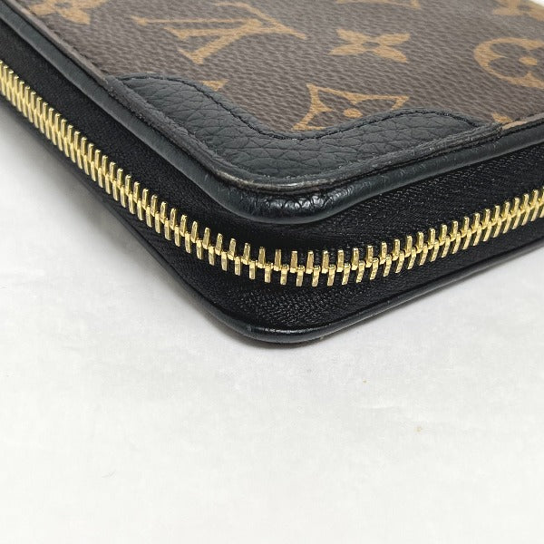 Louis Vuitton LOUIS VUITTON Long Wallet
 
Round Zipper Monogram Zippy Wallet Monogram Canvas M61855 Noir LV
 [SS]
 【second hand】 