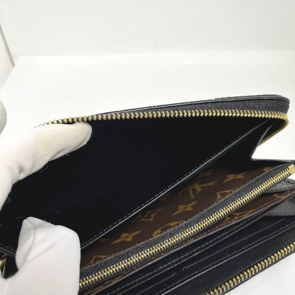 Louis Vuitton LOUIS VUITTON Long Wallet
 
Round Zipper Monogram Zippy Wallet Monogram Canvas M61855 Noir LV
 [SS]
 【second hand】 