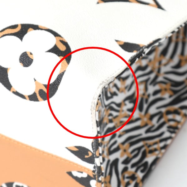 LOUIS VUITTON Tote Bag
 2WAY Monogram Jungle On the Go GM M44675 Orange/White LV
 [SS]
 【second hand】 