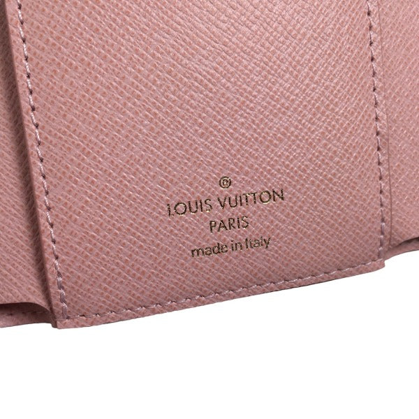 ルイヴィトン LOUIS VUITTON コインケース
 カードケース付小銭入 モノグラム ポルトフォイユ・ヴィクトリーヌ モノグラムキャンバス M62360 ローズ・バレリーヌ LV
 【SS】
 【中古】