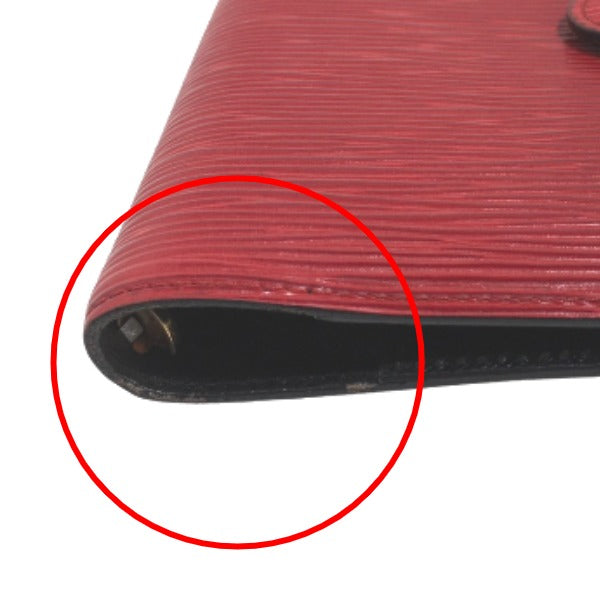 Louis Vuitton LOUIS VUITTON Notebook Cover
 Epi Agenda PM Notebook Cover, Epi Leather R20057, Castilian Red, LV
 [SS]
 【second hand】 