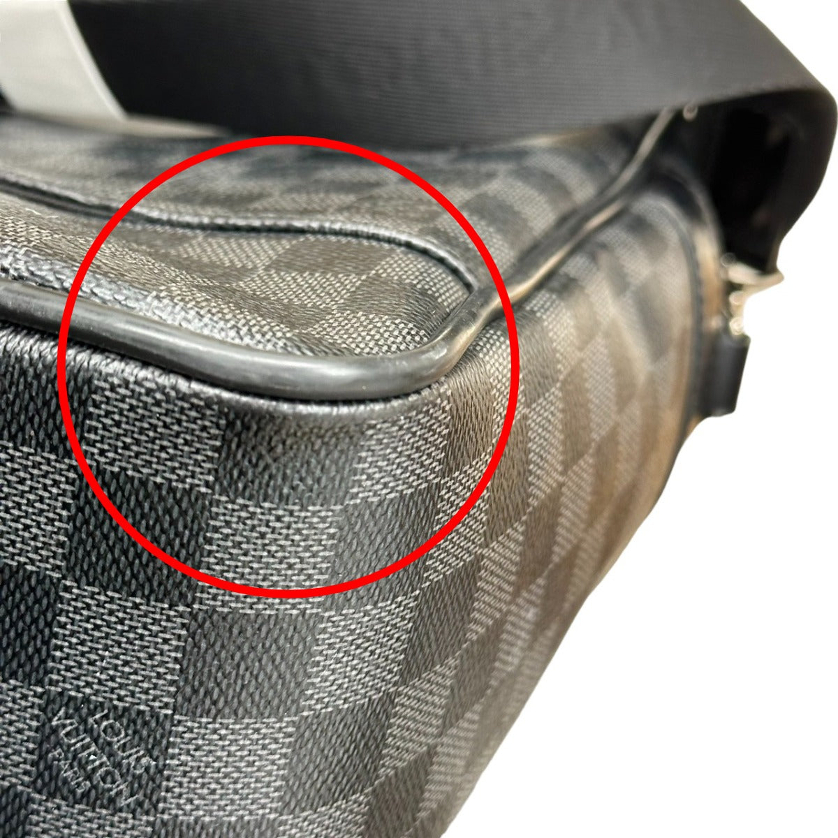 LOUIS VUITTON Shoulder Bag
 Business bag Damier Graphite Ikar Damier Graphite canvas N23253 Grey LV
 [SS]
 【second hand】 
