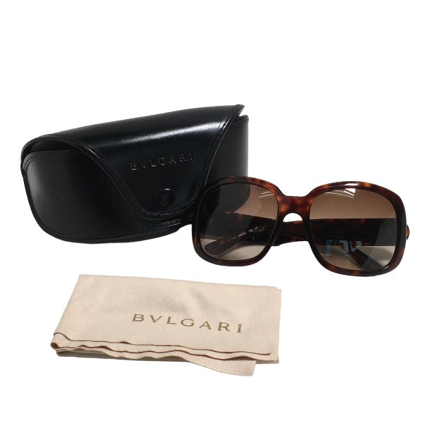 ブルガリ BVLGARI サングラス
 851/3B 130 2N 60□19 プラスチック 8038-B ブラウン 【SS】
 【中古】