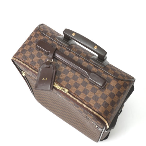 ルイヴィトン LOUIS VUITTON キャリーバッグ
 キャスター付き旅行かばん ダミエ ペガス55 ダミエキャンバス N23294 ブラウン LV
 【SS】
 【中古】