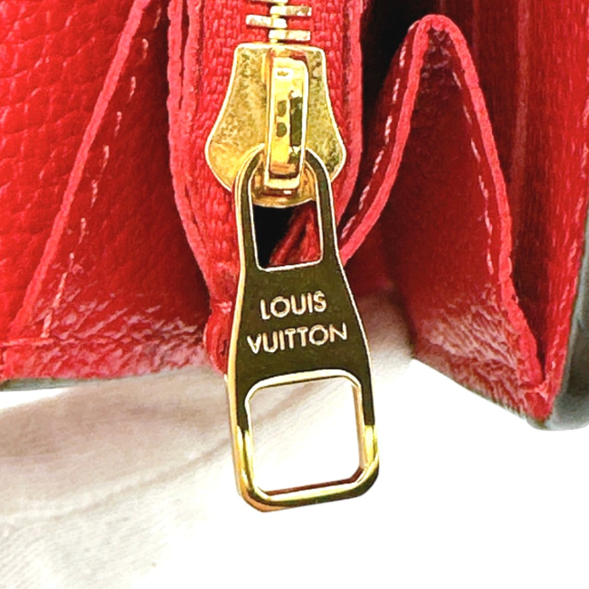 Louis Vuitton LOUIS VUITTON Long Wallet
 Long Wallet Monogram Portefeuille Monogram Canvas M62459 Red LV
 [SS]
 【second hand】 