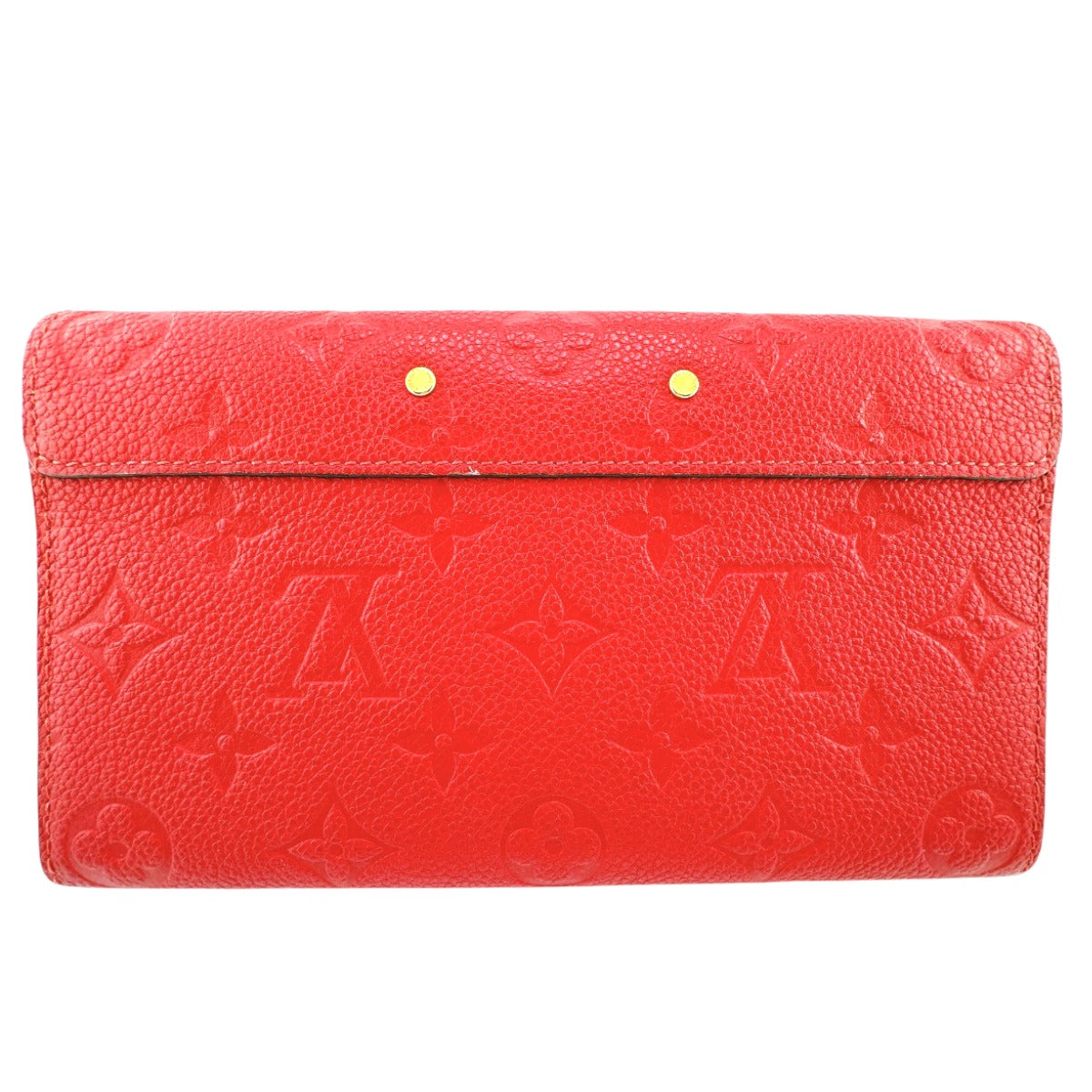 Louis Vuitton LOUIS VUITTON Long Wallet
 Long Wallet Monogram Portefeuille Monogram Canvas M62459 Red LV
 [SS]
 【second hand】 