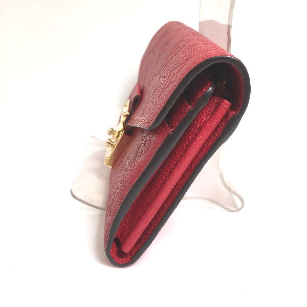 Louis Vuitton LOUIS VUITTON Long Wallet
 Long Wallet Monogram Portefeuille Monogram Canvas M62459 Red LV
 [SS]
 【second hand】 