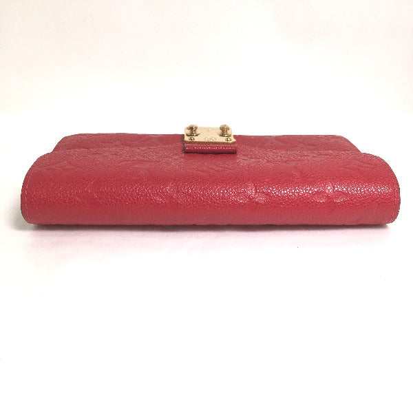 Louis Vuitton LOUIS VUITTON Long Wallet
 Long Wallet Monogram Portefeuille Monogram Canvas M62459 Red LV
 [SS]
 【second hand】 