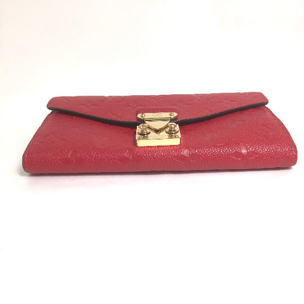 Louis Vuitton LOUIS VUITTON Long Wallet
 Long Wallet Monogram Portefeuille Monogram Canvas M62459 Red LV
 [SS]
 【second hand】 