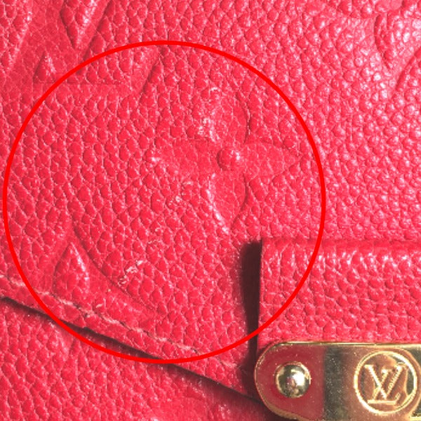 Louis Vuitton LOUIS VUITTON Long Wallet
 Long Wallet Monogram Portefeuille Monogram Canvas M62459 Red LV
 [SS]
 【second hand】 