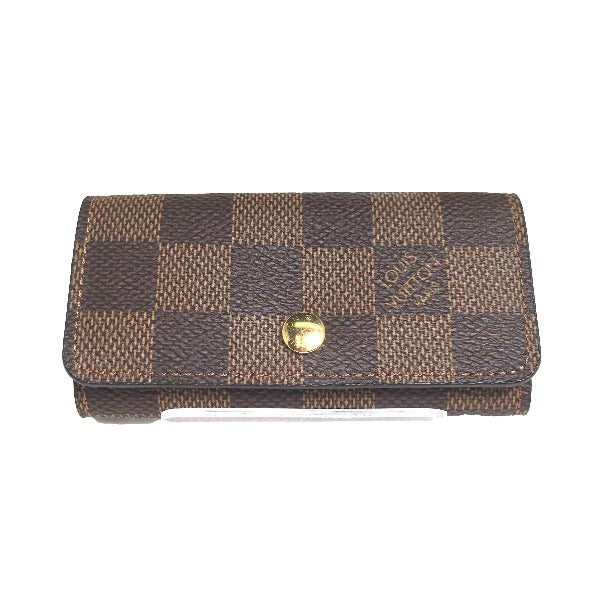 LOUIS VUITTON Key Case
 Damier Multicle 4 Key Case for 4 Keys, Damier Canvas N62631, Brown, LV
 [SS]
 【second hand】