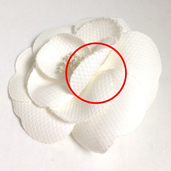 CHANEL Brooch
 Corsage Camellia Flower Other White [SS]
 【second hand】 