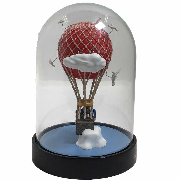 ルイヴィトン LOUIS VUITTON オブジェ
 ガラスドーム エアバルーン 気球　 ガラス ブラック LV
 【SS】
 【中古】