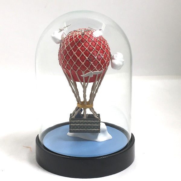 ルイヴィトン LOUIS VUITTON オブジェ
 ガラスドーム エアバルーン 気球　 ガラス ブラック LV
 【SS】
 【中古】