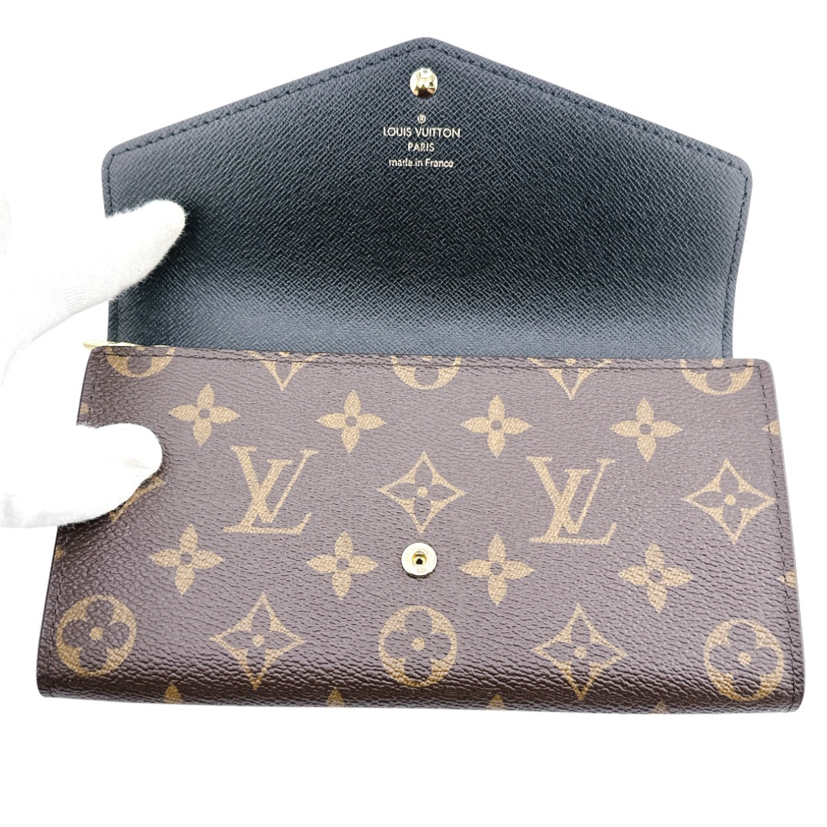 ルイヴィトン LOUIS VUITTON 長財布
 長財布 モノグラムジャイアントリバース ポルトフォイユ・サラ モノグラムキャンバス M80726 ブラウン LV
 【中古】