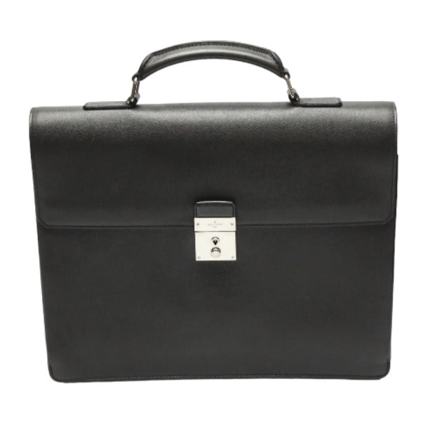 Louis Vuitton LOUIS VUITTON Business Bag
 Briefcase Taiga Ardoise M32752 Black LV
 [SS]
 【second hand】 