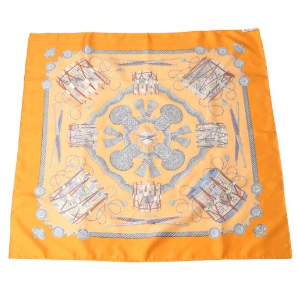 HERMES Scarf
 Scarf Carre 90 100% Silk Orange [SS]
 【second hand】 