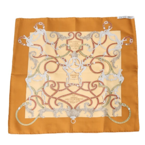 HERMES handkerchief
 Carré 45 Silk Silk Orange [SS]
 【second hand】 