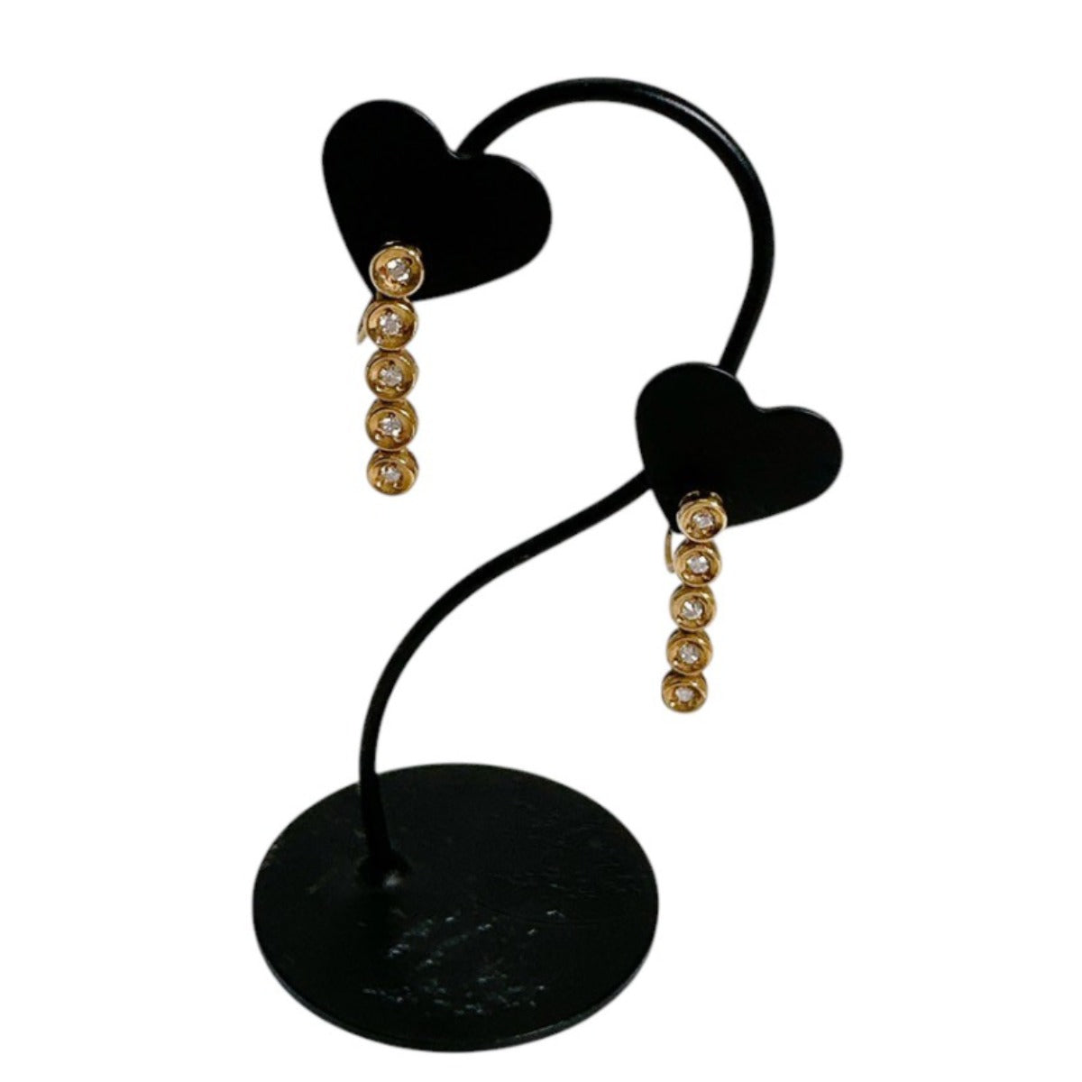 イヤリング
 0.1ct ×2個 ダイヤ K18 K18ゴールド ゴールド 【SS】
 【中古】